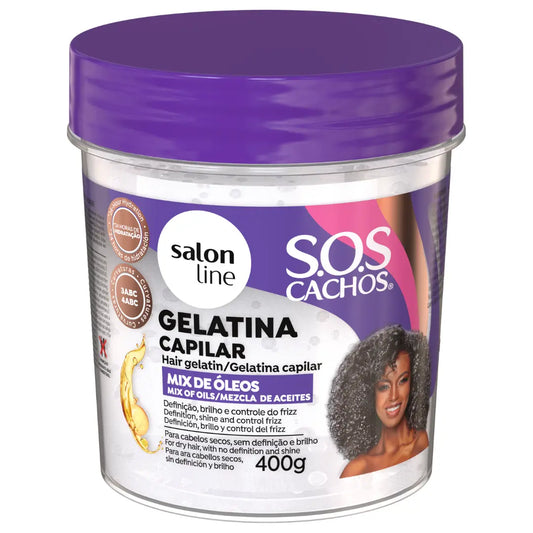 Salon Line SOS Cachos Mix de Óleos Gelatina 400gr