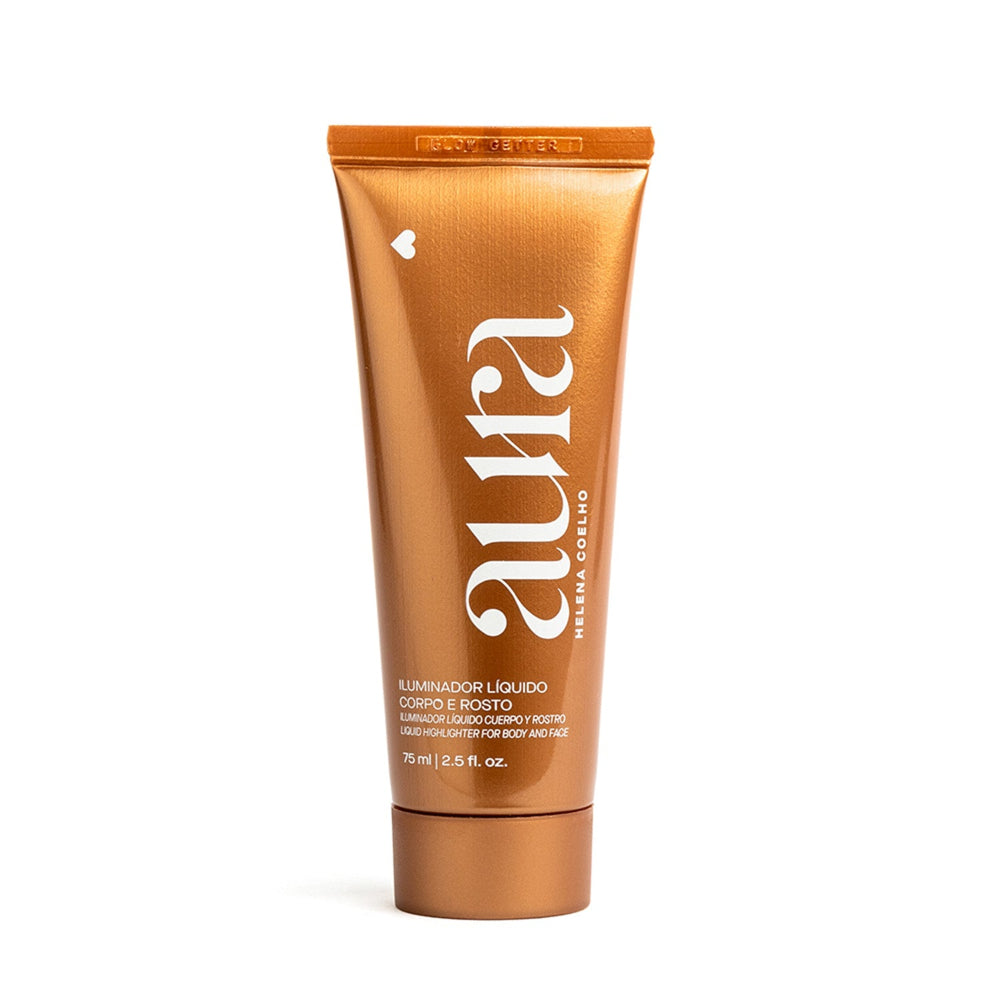 Iluminador Líquido Corpo e Rosto Aura by Helena Coelho, 75ml